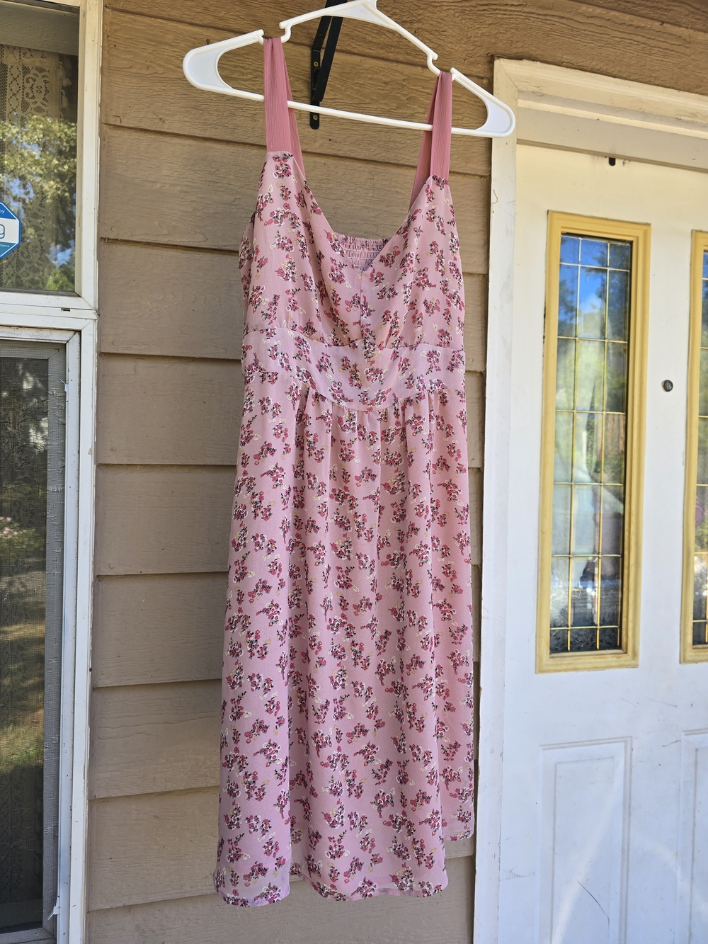 Romy Cottagecore Dusty Rose Floral Slip Dress - Medium